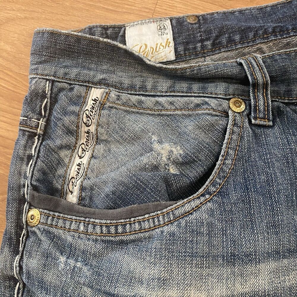 Parish Nation Baggy Jean Denim Shorts Men's 44 Relaxed Fit - Picture 7 of 16